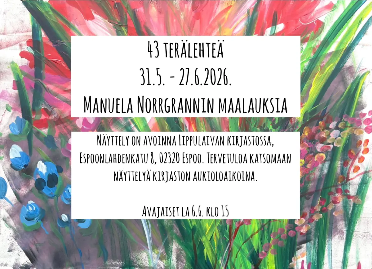 43 kronblader — Lippulaivan kirjasto, Espoo