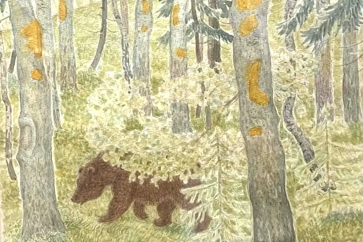 The Bear and Forest Animals: Watercolours by Vasili Reskalenko — Suomenlinnan kirjasto, Helsinki