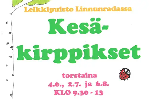 Sommermarked i Linnunrata lekeplass