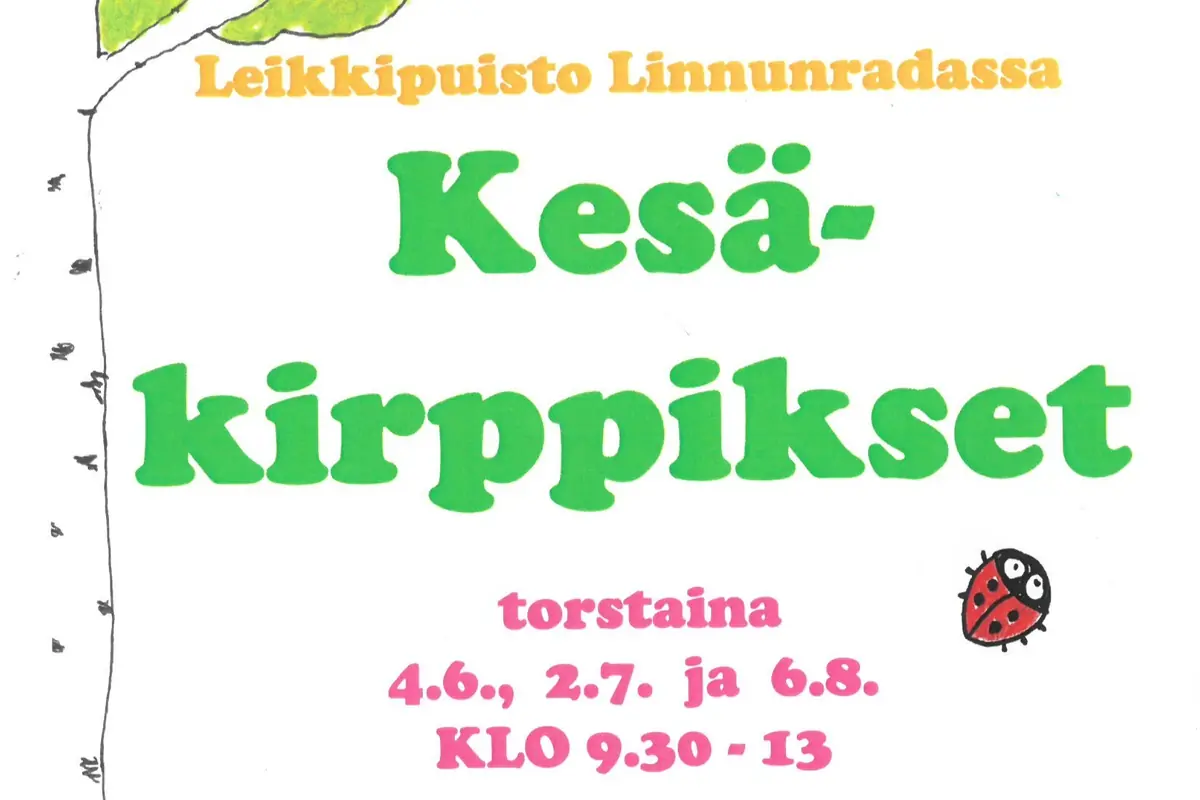 Sommarmarknad i Linnunrata lekpark — Leikkipuisto Linnunrata, Helsingfors