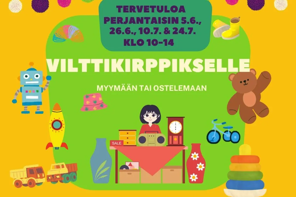Filt-loppis — Leikkipuisto Nurkka, Helsingfors