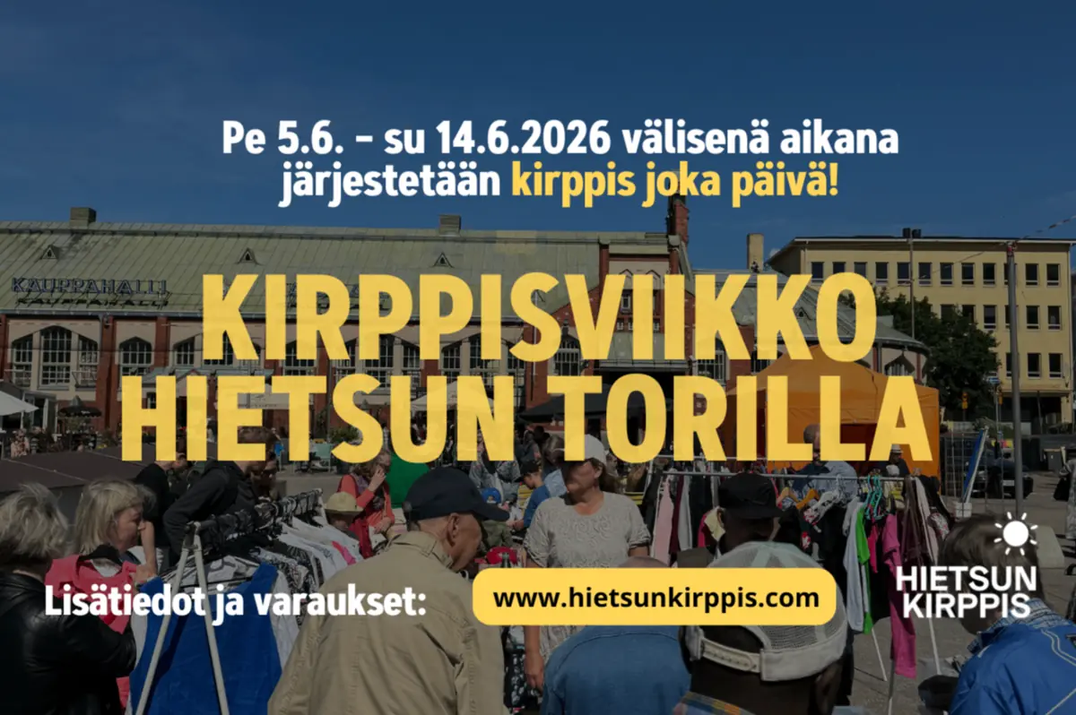 Kirppisviikko Hietsun torilla — Hietalahdentori, Helsinki
