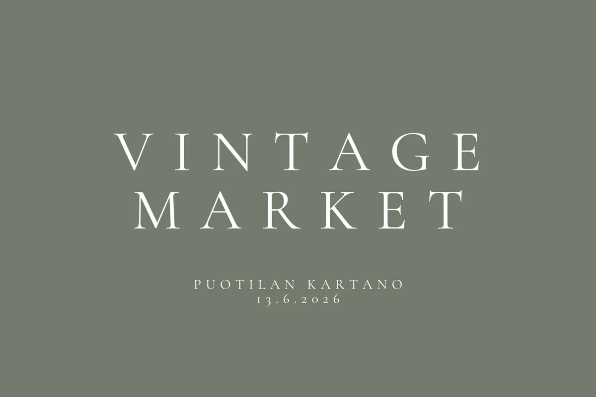 Vintage Market Puotila — Puotilan kartano, Helsinki