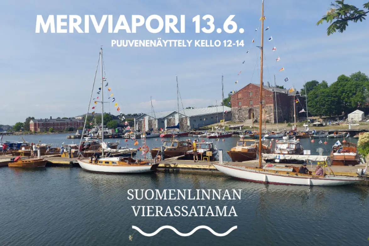Мериваапори: Выставка деревянных лодок на Суоменлинне — Suomenlinnan vierasvenesatama (Varvilahti), Хельсинки