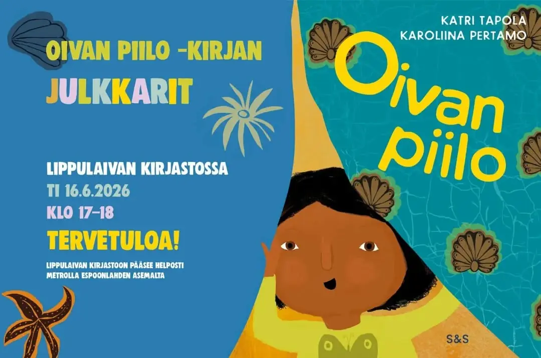 Oivan piilo-lastenkirjan julkkarit — Lippulaivan kirjasto, Espoo