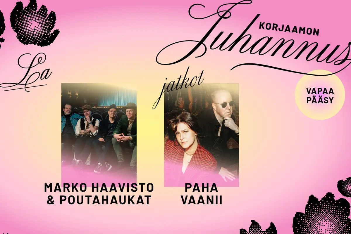 Korjaamon Juhannus: Marko Haavisto & Poutahaukat, Paha Vaanii — Kulttuuritehdas Korjaamo, Helsinki