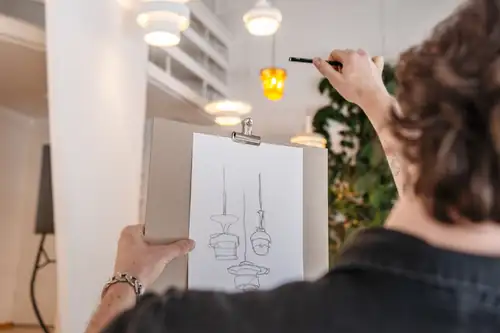 Tegneverksted på Alvar Aaltos atelier