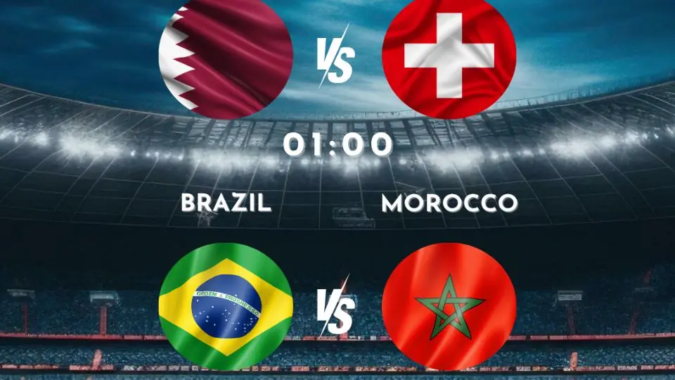 FIFA World Cup 13.6. 22:00 Qatar vs. Sveits / 14.6. 01:00 Brasil vs. Marokko — Malja Helsinki, Helsinki