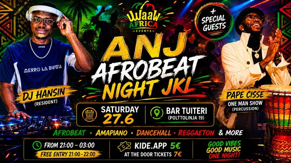 ANJ-Afrobeat Night Ювяскюля — BAR TUITERI, Jyväskylä