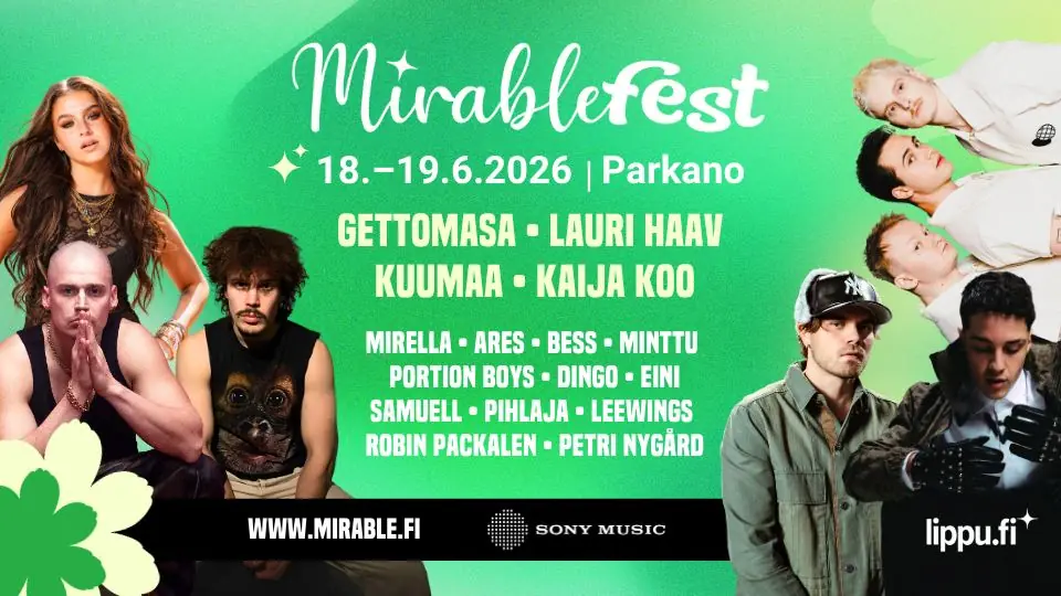 SAMMAKKO x Mirable Fest 18.-19.6.2026 — Opiskelijakunta SAMMAKKO, Pori