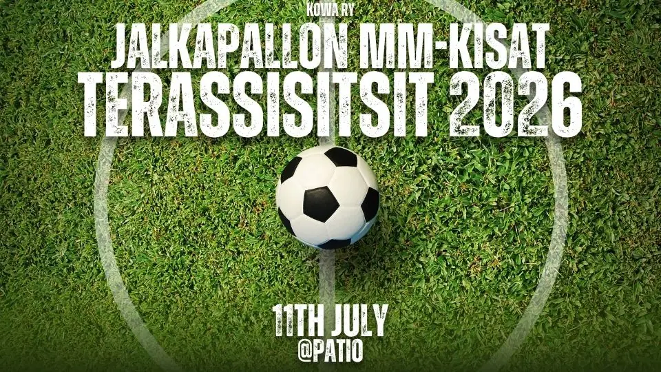 Terassisitsit 2026 - Jalkapallon MM-kisat — Patio, Vaasa
