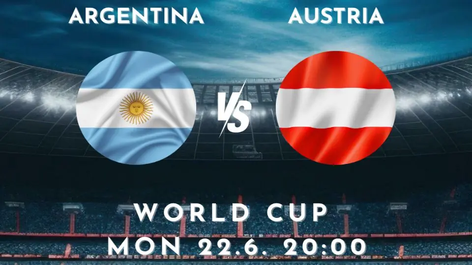 FIFA World Cup 22. juni 20:00 Argentina mot Østerrike — Malja Helsinki, Helsinki