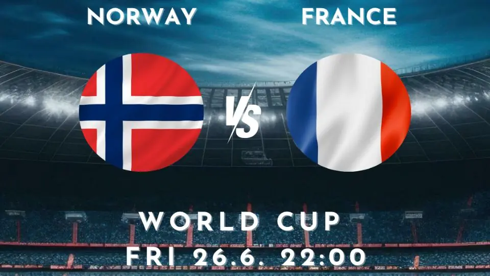 FIFA World Cup 26. juni 22:00 Norge mot Frankrike — Malja Helsinki, Helsinki