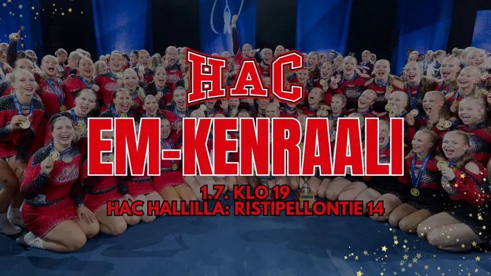HAC EM-tävlingsleder 1.7. — HAC-halli, Helsinki