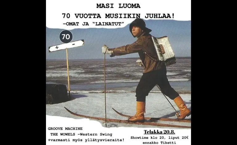 Masi Luoma - 70 år med musikk! Groove Machine, The Wowels + overraskningsgester — Kulttuuritalo Telakka, Tampere