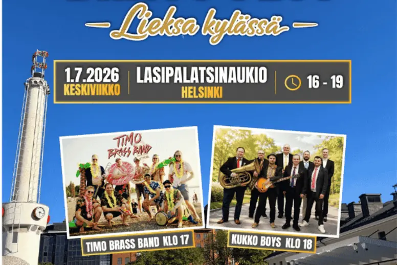 Brass Fest – Lieksa kylässä Helsingissä — Lasipalatsin aukio, Helsinki