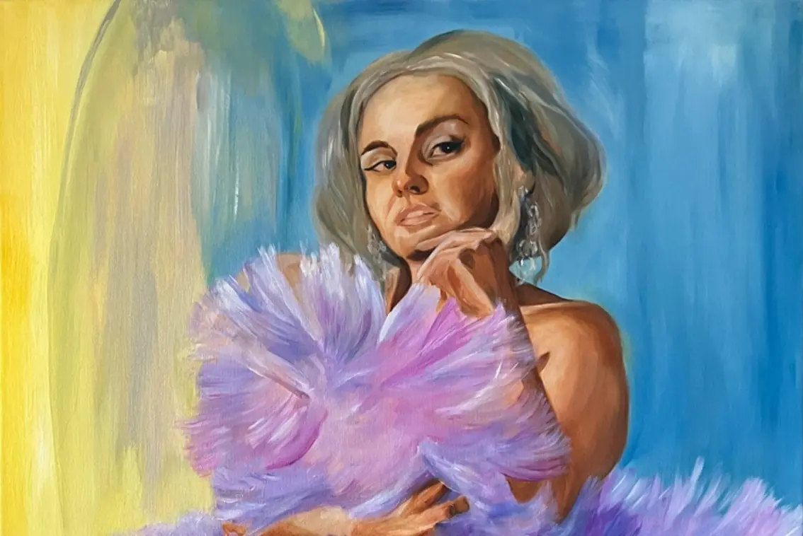 Näyttelyseinä: Fruit of Tease (Laura Lara) — Tikkurilan kirjasto, Vantaa