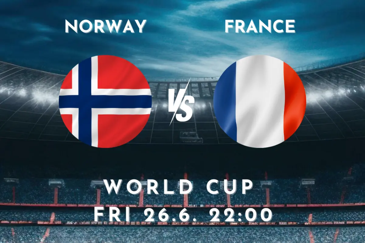 VM-fotball: Norge mot Frankrike — Malja Helsinki, Helsinki