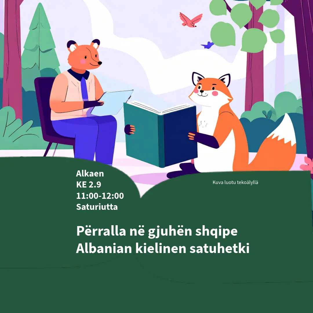 Албанский час сказок — Ison Omenan kirjasto, Эспоо