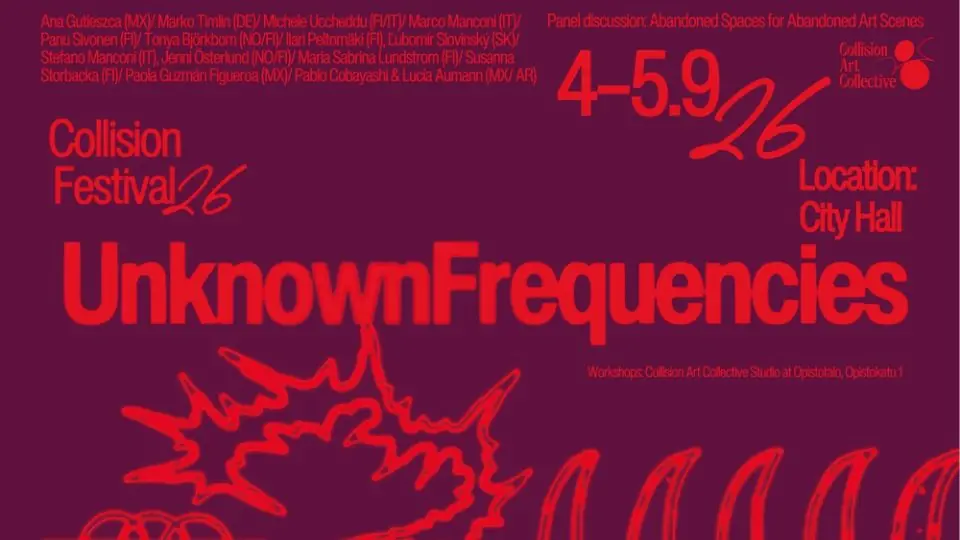 Collision Festival 2026 "Unknown Frequencies" — Vaasa City Hall, Вааса