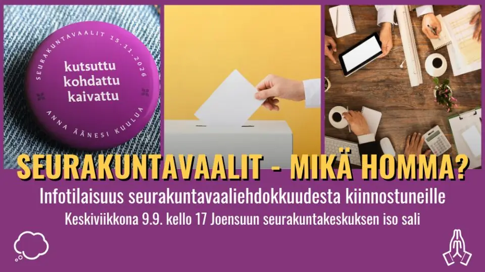Выборы в приходе - В чём суть? — Joensuun seurakuntakeskus, Йоэнсуу