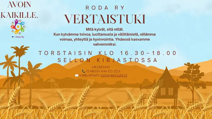 Roda ry Peer Support — Sellon kirjasto, Espoo