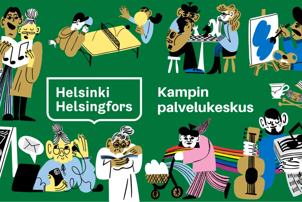 Småprat på svenska — Kampin palvelukeskus, Helsinki