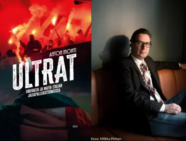Forfatterbesøk med Anton Monti - Ultras - Vold og mafia på italienske fotballstadioner — Lippulaivan kirjasto, Espoo