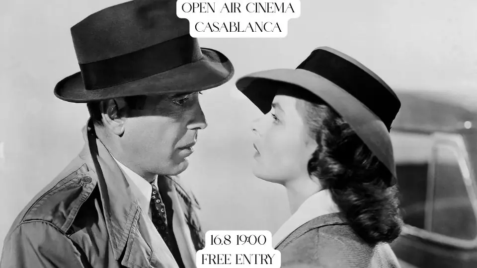 Open Air Cinema: Casablanca (1942) - 16 augusti kl. 19:00 — Malja Helsinki, Helsingfors