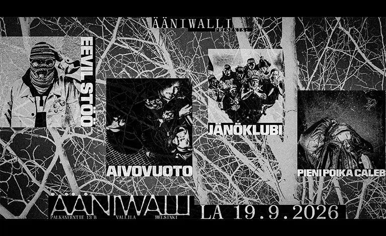 Eevil Stöö, Aivovuoto, Jänöklubi, Pieni Poika Caleb — Ääniwalli, Helsinki