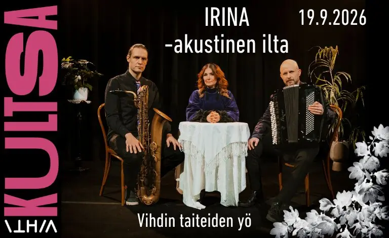 Irina - Acoustic Evening - Vihti Arts Night Closing Concert — Vihdin Kultsa, Vihti