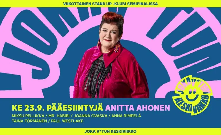 Hver jævla onsdag: Anitta Ahonen — Semifinal, Helsinki