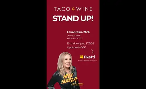 Taco 4 Wine STAND UP! - Heli Sutela