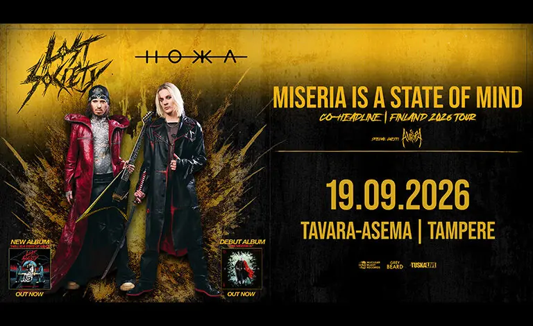 Lost Society & HOKKA + Support: St. Aurora — Tavara-asema, Tampere