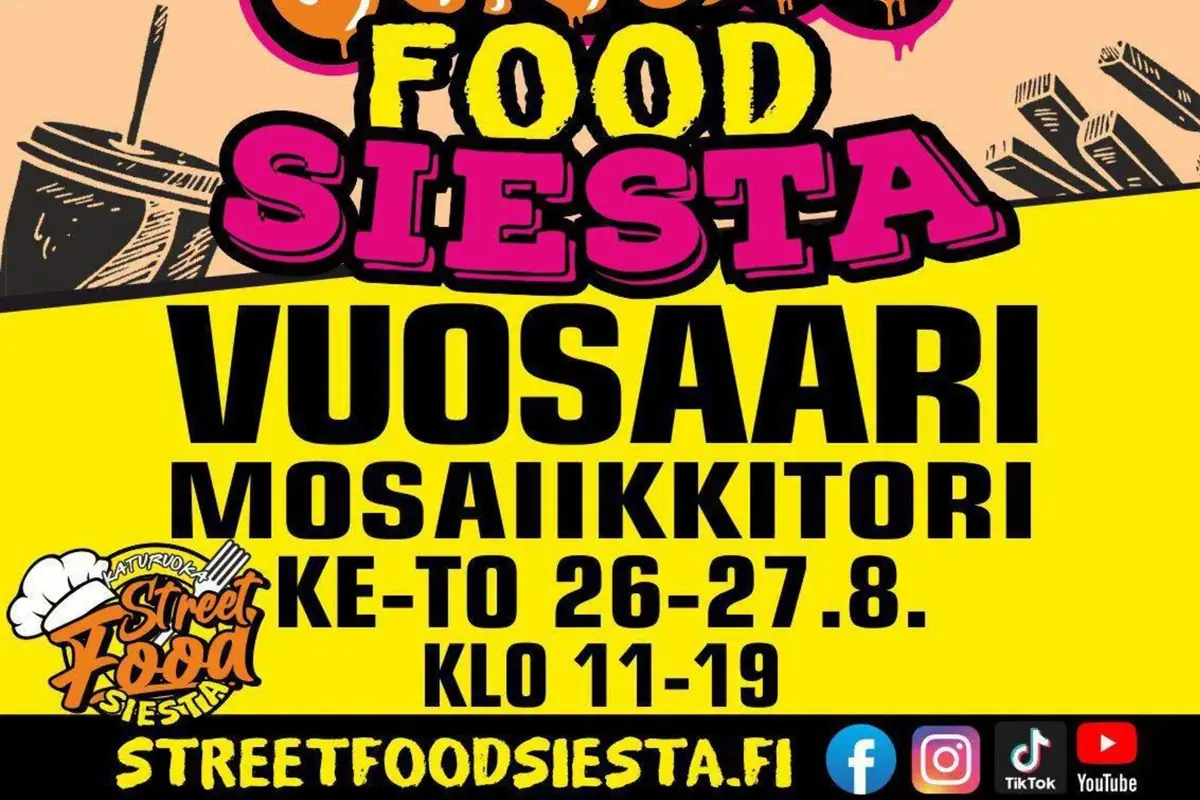 Street Food Siesta Vuosaari — Mosaiikkitori, tapahtuma-alue, Helsinki