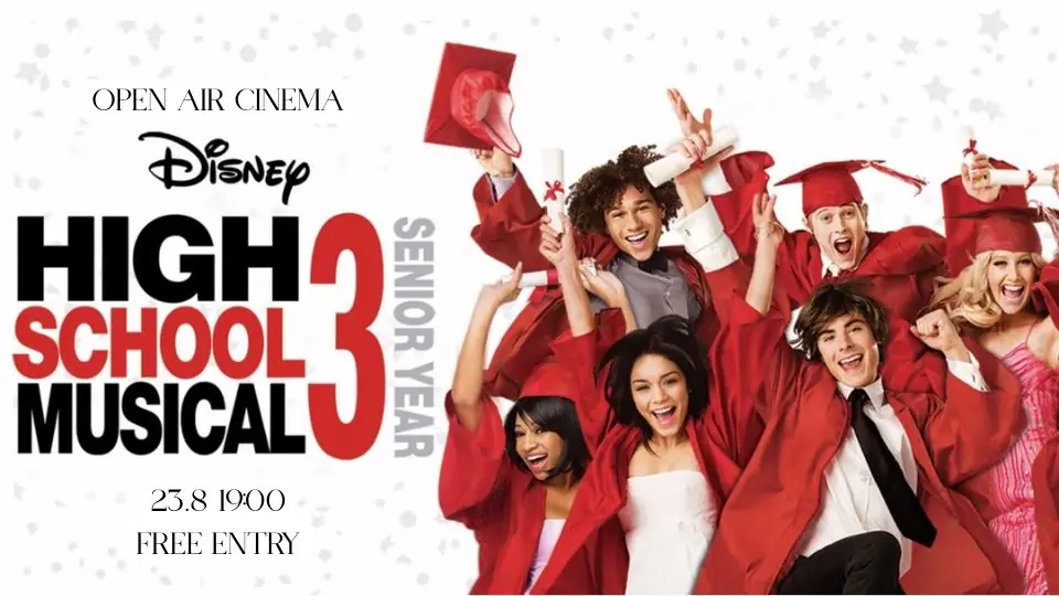 Open Air Cinema: High School Musical 3 (2008) - 23 augusti kl. 19:00 — Malja Helsinki, Helsingfors