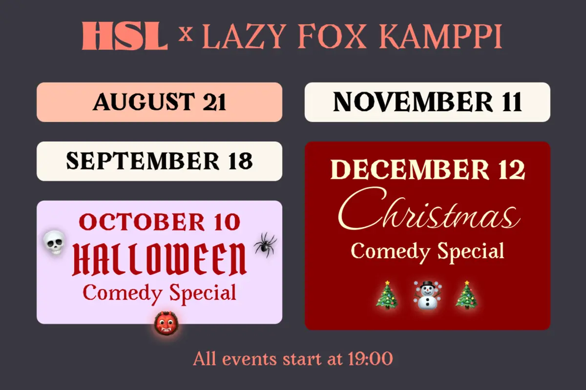 HSL Stand-Up - komedishow — Lazy Fox Kamppi, Helsinki