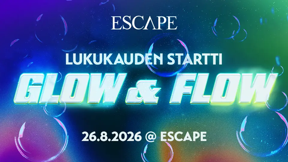 Lukukauden startti: GLOW & FLOW — Escape, Jyväskylä