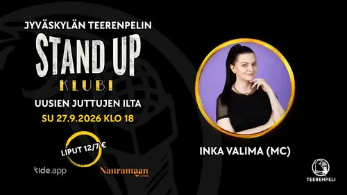 Jyväskylå Teerenpeli stand up-klubb - kveld med nye vitser 27.9.
