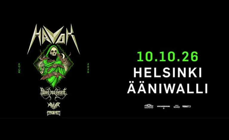 HAVOK & supports: Blood Red Throne, Xonor, Eradikated — Ääniwalli, Хельсинки