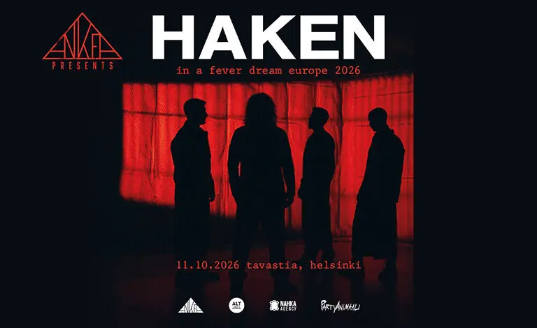 Ankea Presents: HAKEN (UK) — Tavastia-klubi, Helsinki