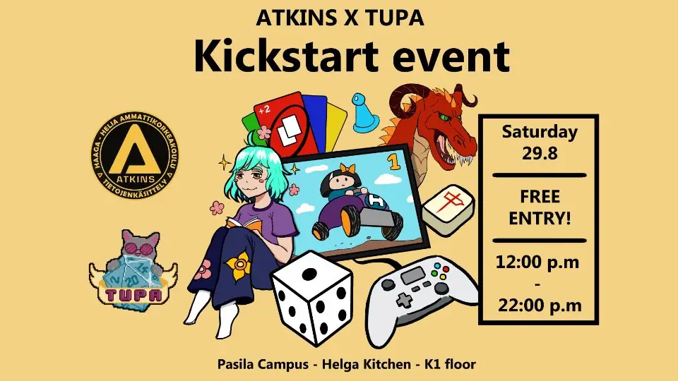 Atkins X Tupa Kickstart Event — Atkins ry, Helsinki