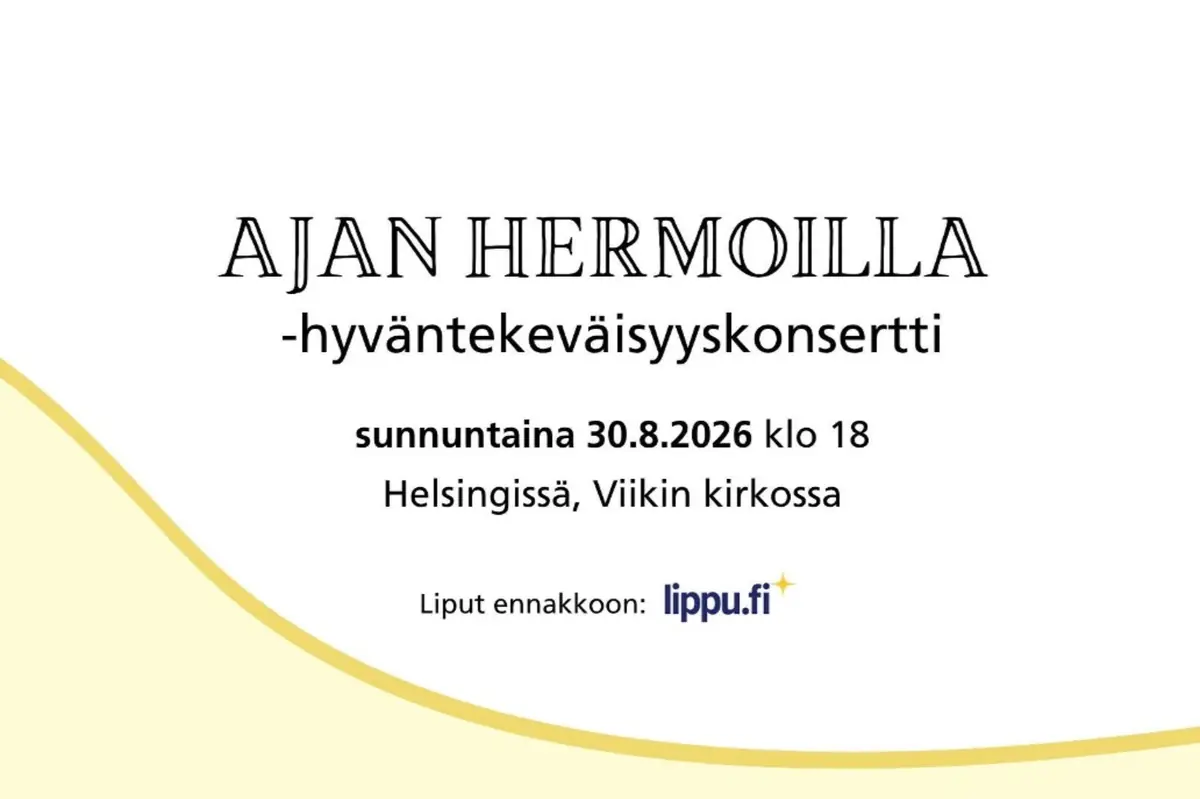 Ajan hermoilla - Charity Concert — Viikin kirkko, Helsinki