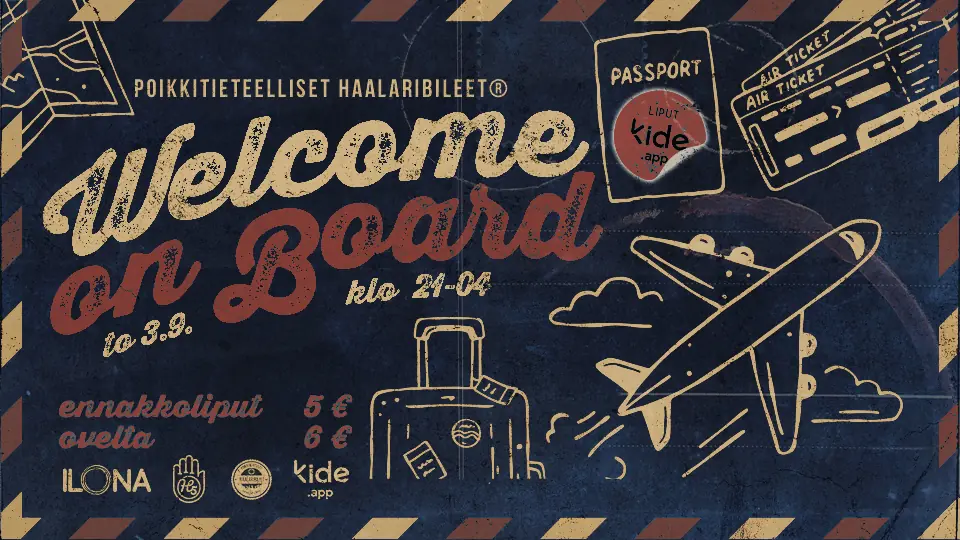 Syyskuun Poikkitieteelliset Haalaribileet - Welcome on Board! — Poikkitieteelliset Haalaribileet, Tampere