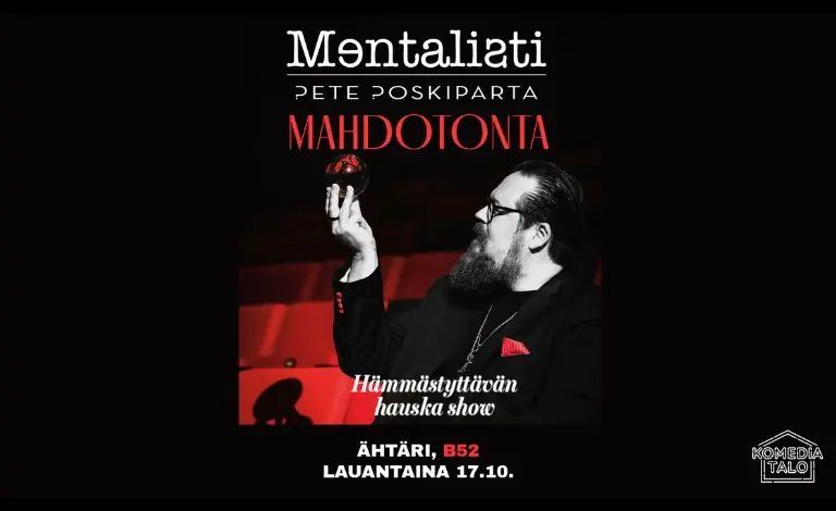 Mentalist Pete Poskiparta: Impossible — Club B52, Ähtäri