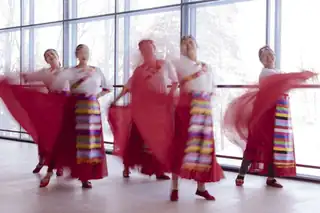 Urval av traditionella kinesiska danser