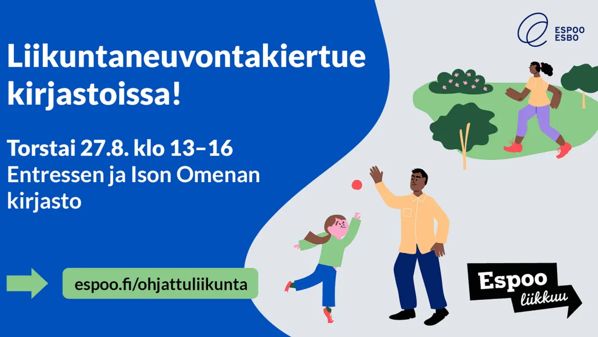 Treningsrådgivning på turné — Entressen kirjasto, Espoo