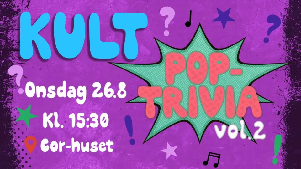 Kult pop trivia 2 — Kult rf, Helsinki