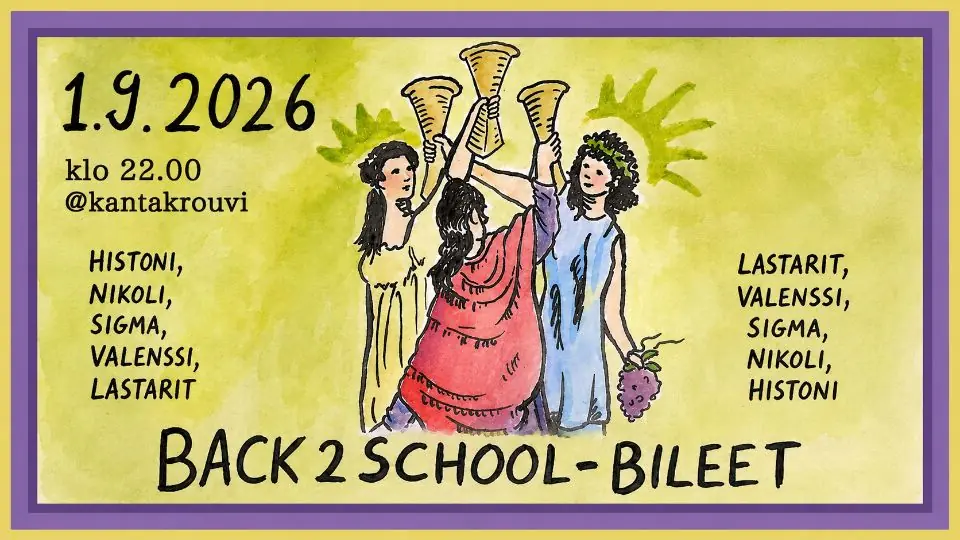 Back2school-bileet — Kantakrouvi, Oulu