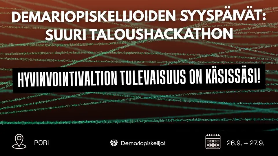 Demarian Students' Autumn Days 2026: Grand Finance Hackathon 💰 — Original Sokos Hotel Vaakuna, Pori